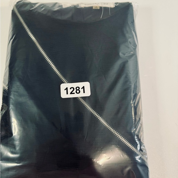 Sugar Lips Sleevless Dress With Zipper Accent Sheath Stretch Black SZ LARGE NWT - Picture 13 of 13